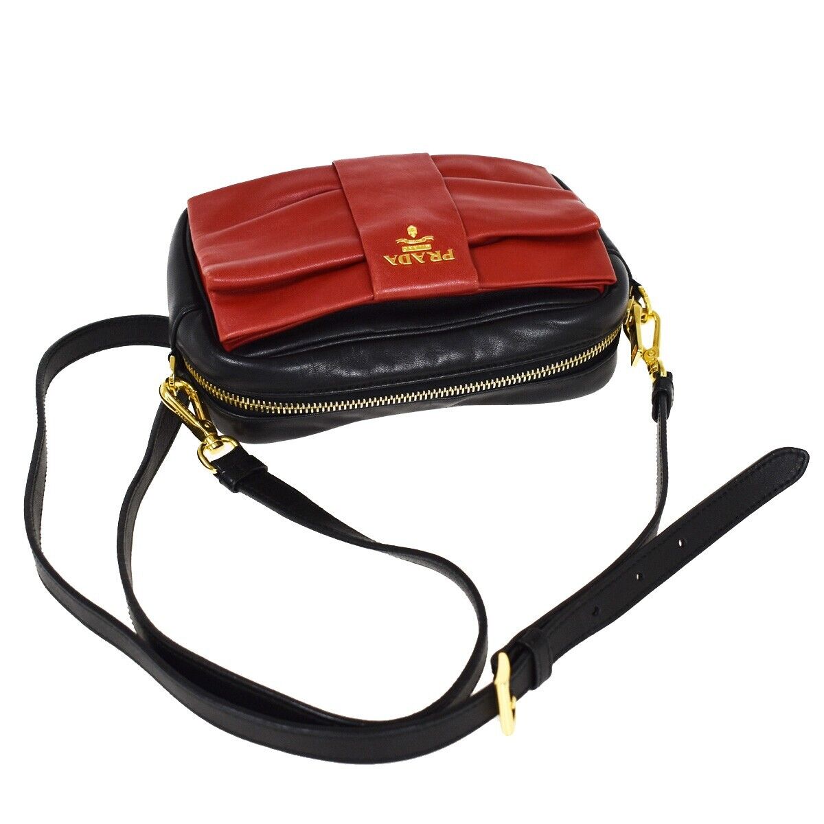 Prada bow discount crossbody bag