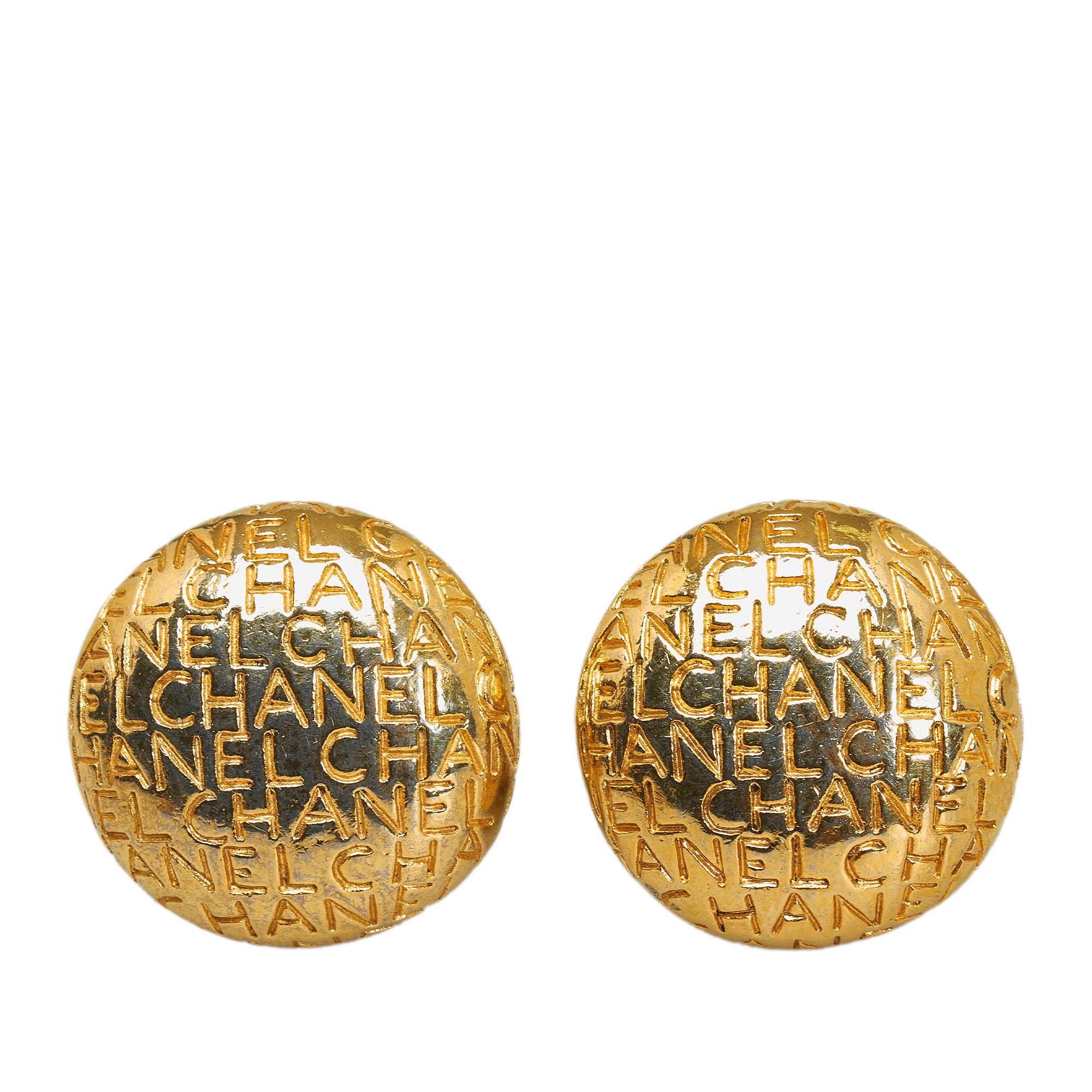 Vintage Chanel CC Logo Clip Earrings  Gadelles Vintage
