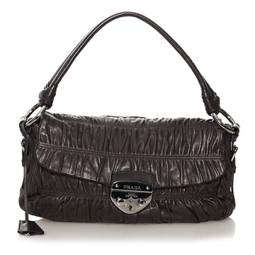 Prada Nappa Gaufre Sound Lock Shoulder Bag