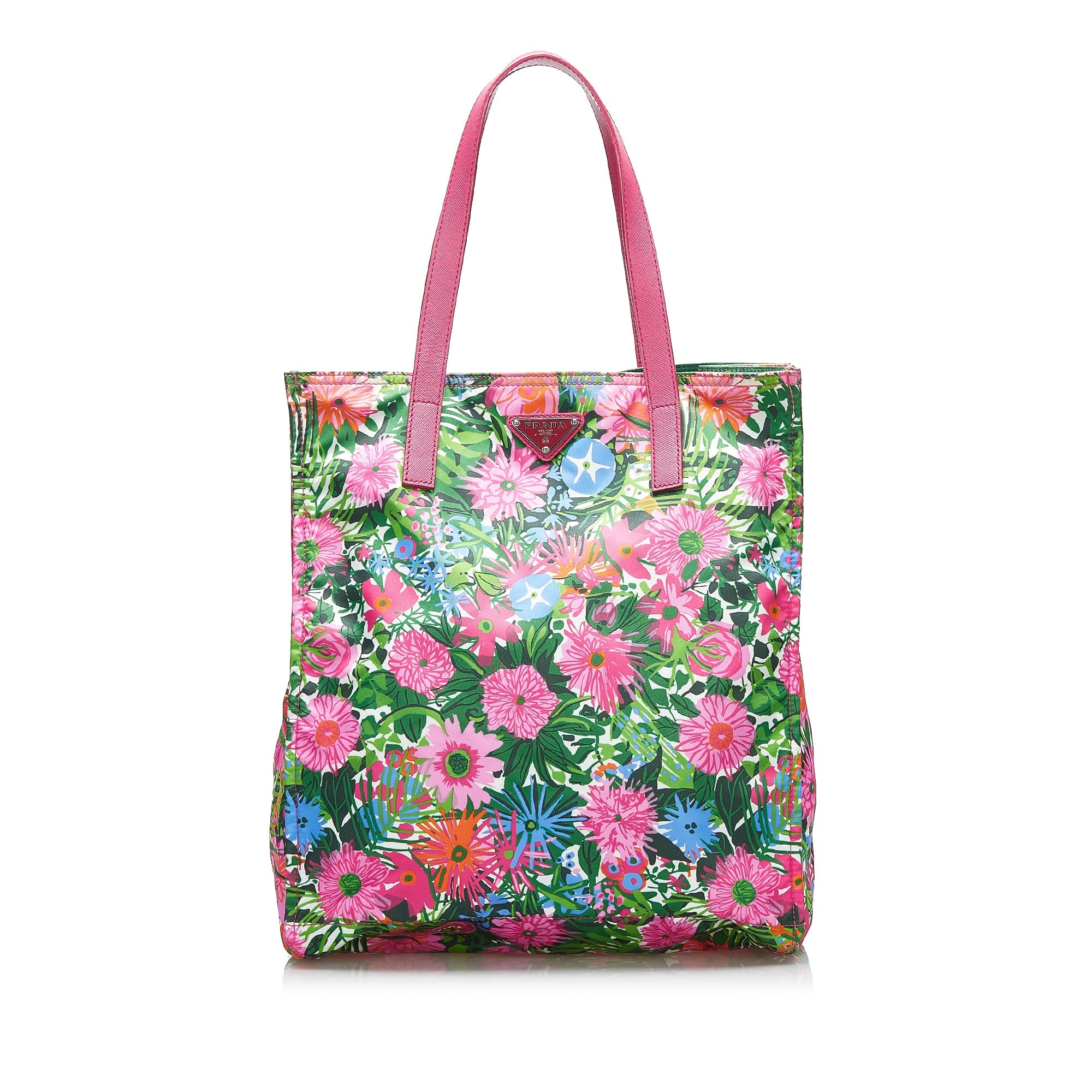 Prada store floral tote