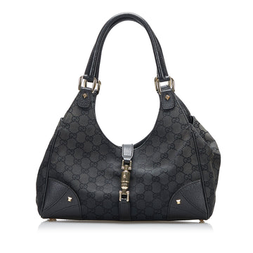 Gucci GG Canvas Nailhead Jackie O Handbag