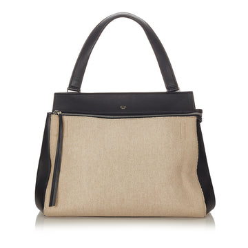 CELINE Medium Edge Bicolor Wool Handbag