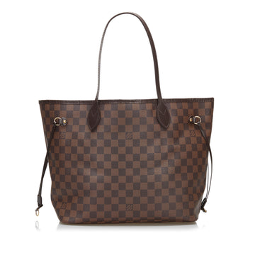 Louis Vuitton Damier Ebene Neverfull MM Tote Bag