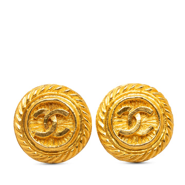 CHANEL CC Clip On Earrings Costume Earrings