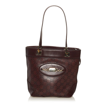 Guccissima Punch Leather Tote Bag