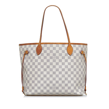 LOUIS VUITTON Damier Azur Neverfull MM Tote Bag