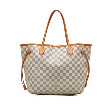 LOUIS VUITTON Damier Azur Neverfull MM Tote Bag