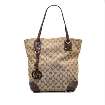 GUCCI GG Canvas Charm Tote Tote Bag