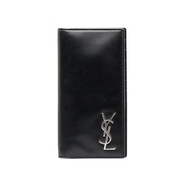 SAINT LAURENT Monogram Leather Long Wallet Long Wallets