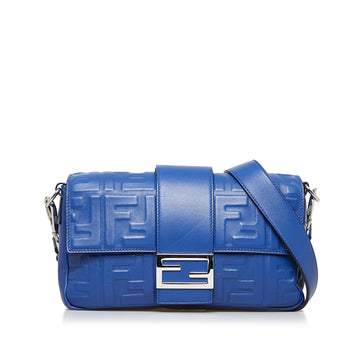 FENDI FF Embossed Baguette