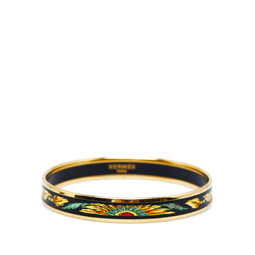 HERMES Narrow Enamel Bangle Costume Bracelet