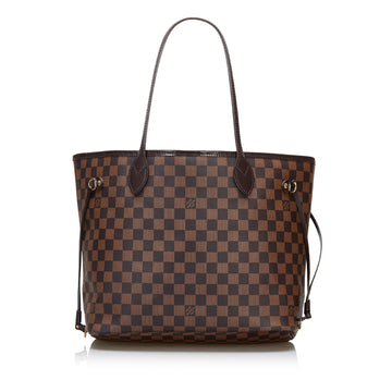 Louis Vuitton Damier Ebene Neverfull MM Tote Bag