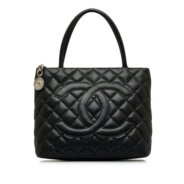 CHANEL Caviar Medallion Tote Tote Bag