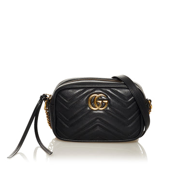 Gucci GG Marmont Matelasse Leather Crossbody Bag