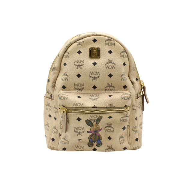 MCM Stark Classic Rabbit Backpack In Visetos