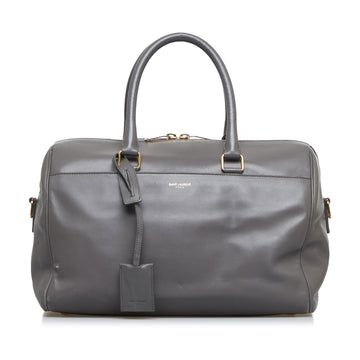 SAINT LAURENT Classic Baby Duffle Leather Satchel