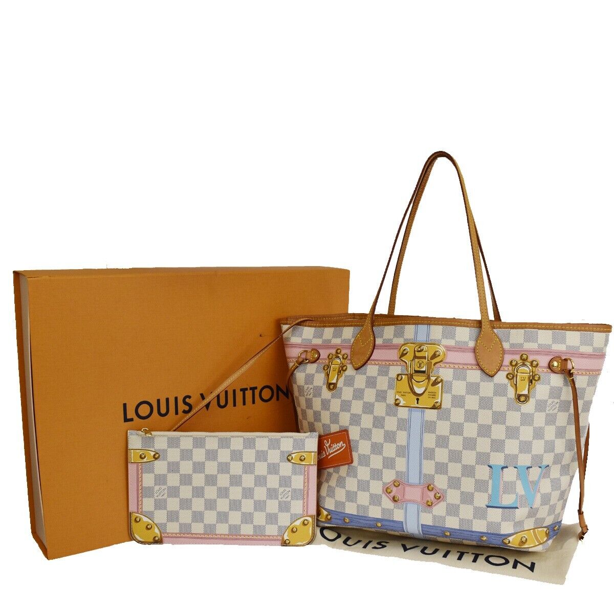 White vintage louis vuitton bag hot sale