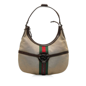 GUCCI Reins Web Hobo Hobo Bag