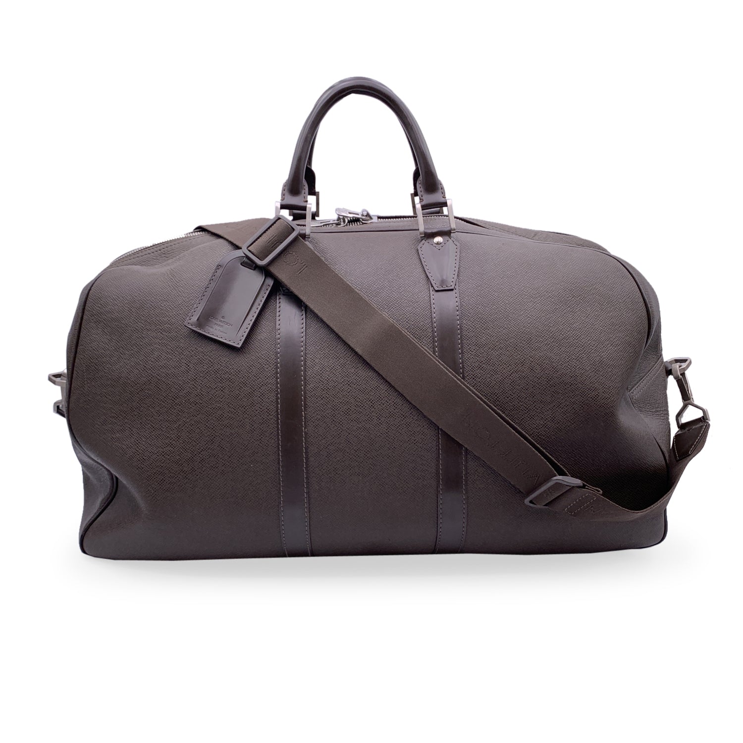 Louis vuitton best sale grey duffle bag