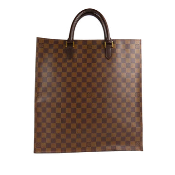 Louis Vuitton Damier Ebene Sac Plat Tote Bag