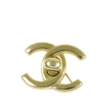 CHANEL CC Turn-Lock Brooch Costume Brooch