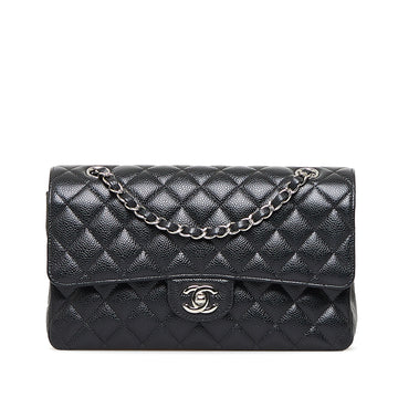 CHANEL Medium Classic Caviar Double Flap Shoulder Bag