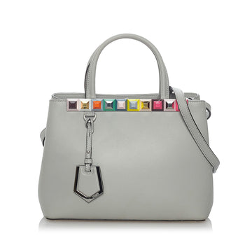 Fendi Petit 2Jours Leather Satchel