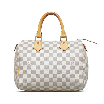 LOUIS VUITTON Damier Azur Speedy 25 Boston Bag