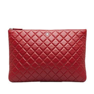 CHANEL Quilted O Case Clutch Clutch Bag