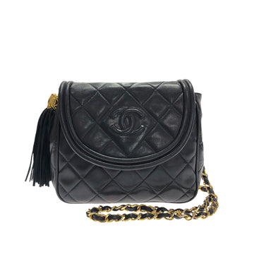 CHANEL CC Matelasse Tassel Flap Crossbody Bag