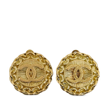 CHANEL CC Clip On Earrings Costume Earrings