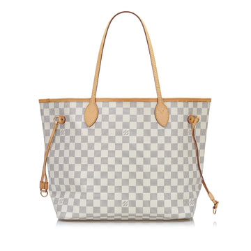 Louis Vuitton Damier Azur Neverfull MM Tote Bag