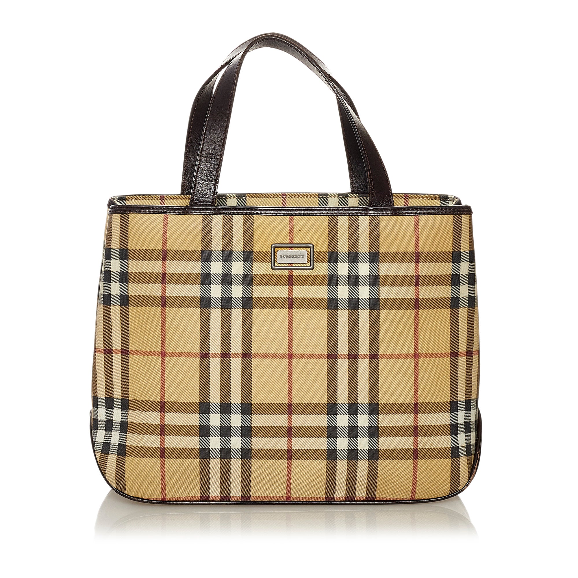 Burberry house check clearance handbag