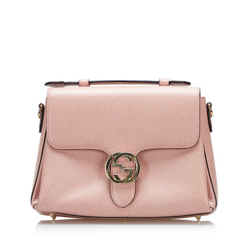 Gucci Dollar Calf Interlocking G Satchel