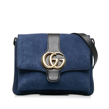 GUCCI Medium Suede Arli Crossbody Bag