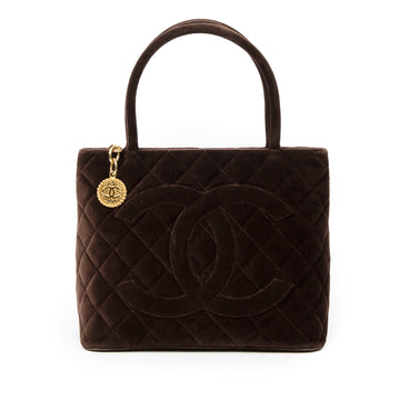 CHANEL Velvet Medallion Tote Tote Bag