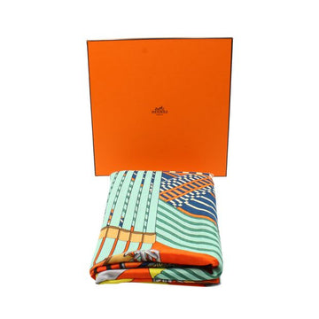 HERMeS 'Sangles En Zigzag' Silk & Cashmere 140Cm Shawl