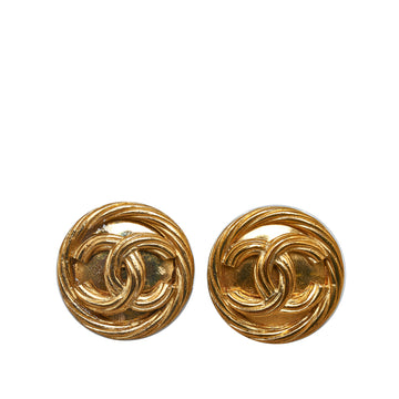 CHANEL CC Clip On Earrings Costume Earrings