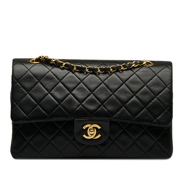 CHANEL Medium Classic Lambskin Double Flap Shoulder Bag