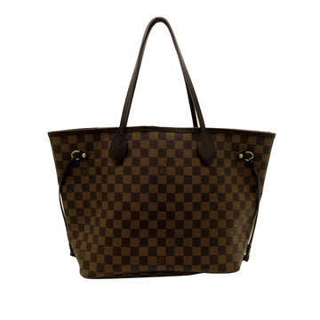 LOUIS VUITTON Damier Ebene Neverfull MM Tote Bag