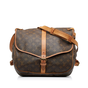 LOUIS VUITTON Monogram Saumur 35 Crossbody Bag