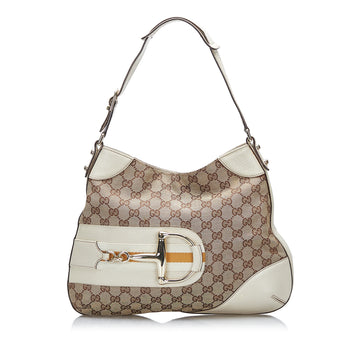 Gucci GG Canvas Hasler Web Hobo Hobo Bag