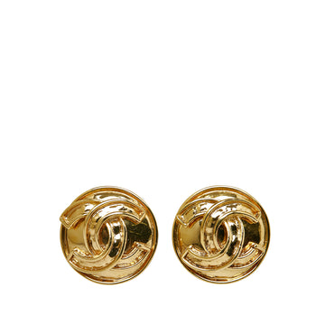 CHANEL CC Clip On Earrings Costume Earrings