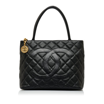 CHANEL Caviar Medallion Tote Bag