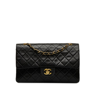 CHANEL Medium Classic Lambskin Double Flap Shoulder Bag