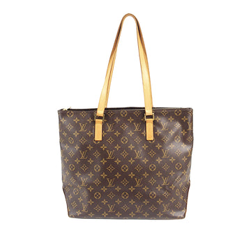 LOUIS VUITTON Monogram Cabas Mezzo Tote Bag