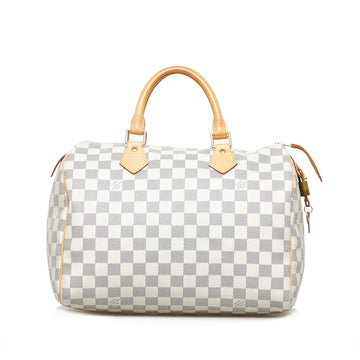 LOUIS VUITTON Damier Azur Speedy 30 Boston Bag