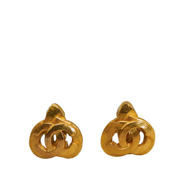 CHANEL CC Heart Clip-on Earrings Costume Earrings