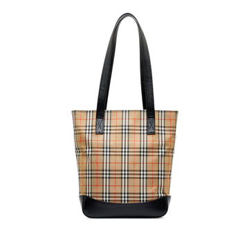 BURBERRY Haymarket Check Tote Bag