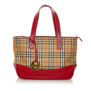 Burberry Haymarket Check Canvas Handbag